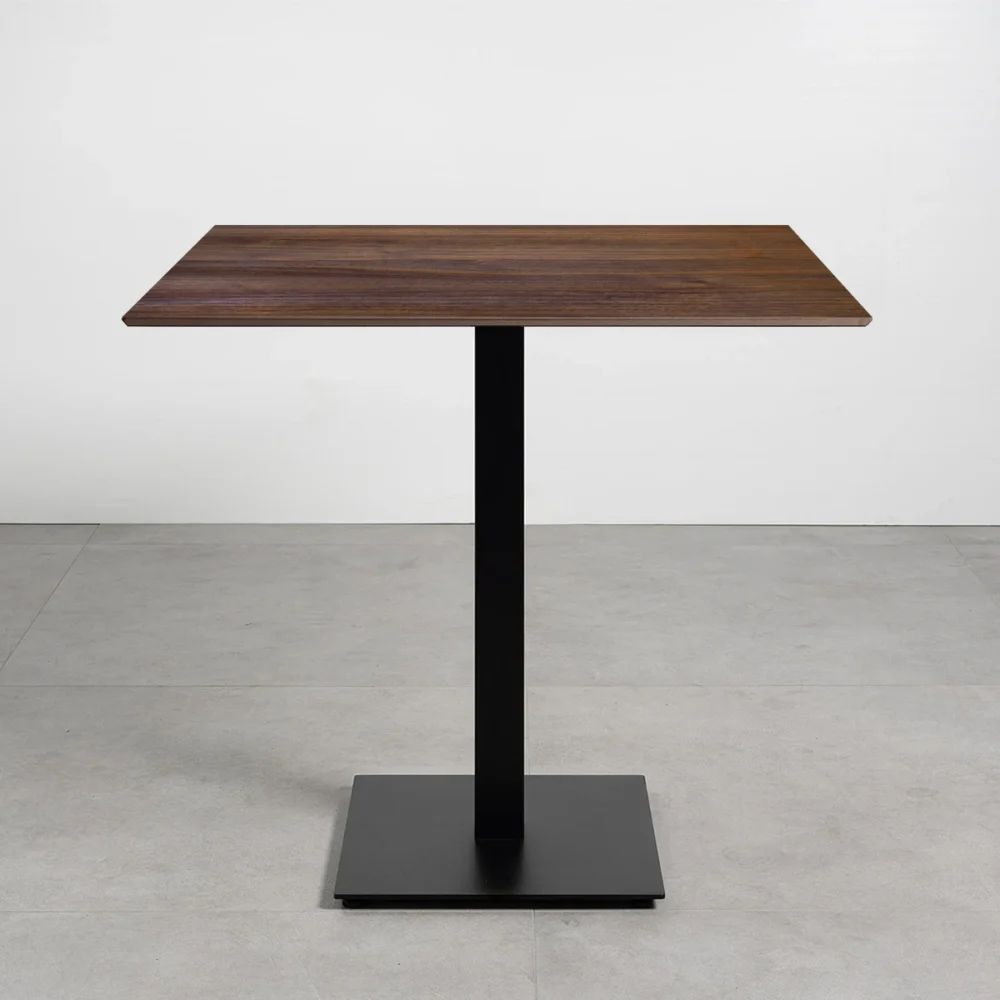 Tavolo con top in HPL 80x80 Walnut