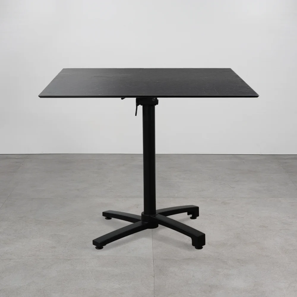 Tavolo con top in HPL ⌀80 Ardesia