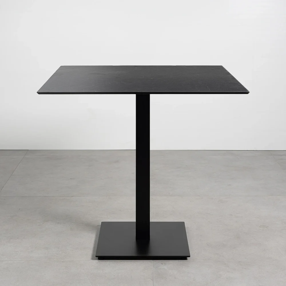 Tavolo con top in HPL 70x70 Ardesia