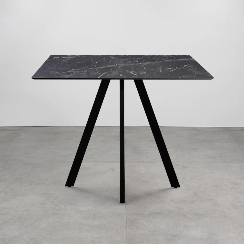 Tavolo con top in HPL ⌀80 Impero